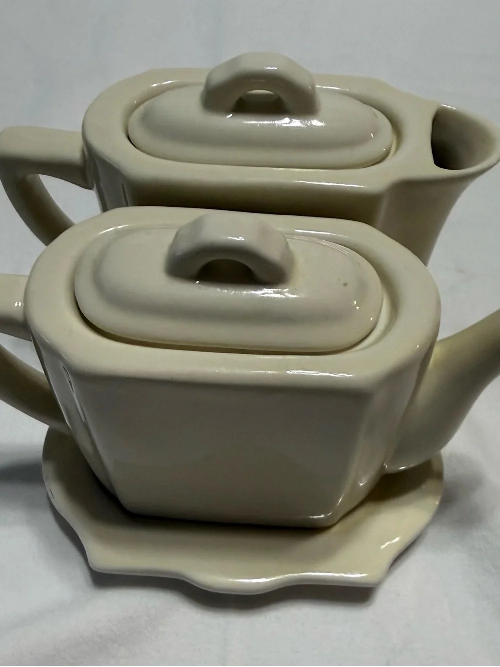 Restoration Hardware Ivory Ceramic Tea Set